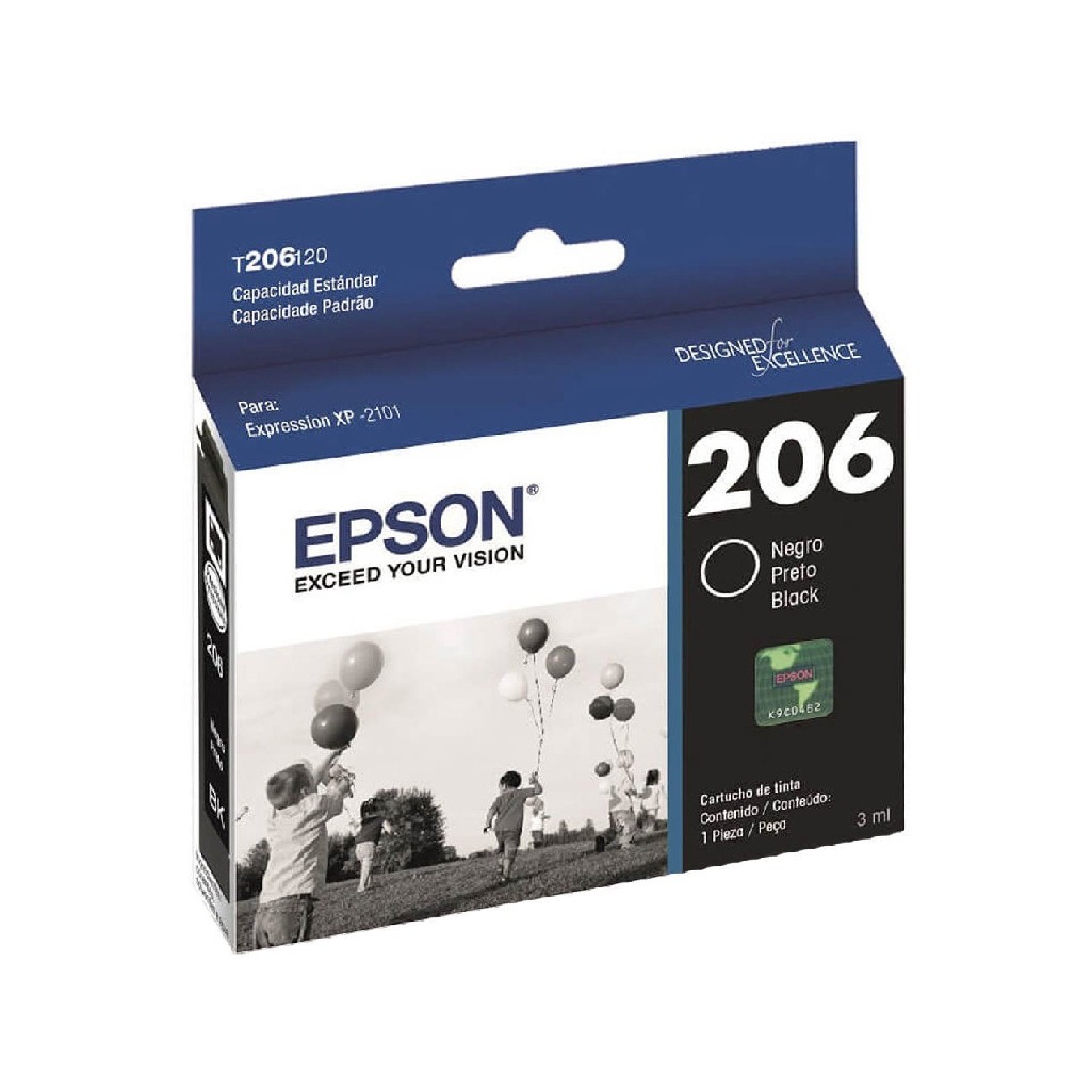 CARTUCHO EPSON 206 NEGRO