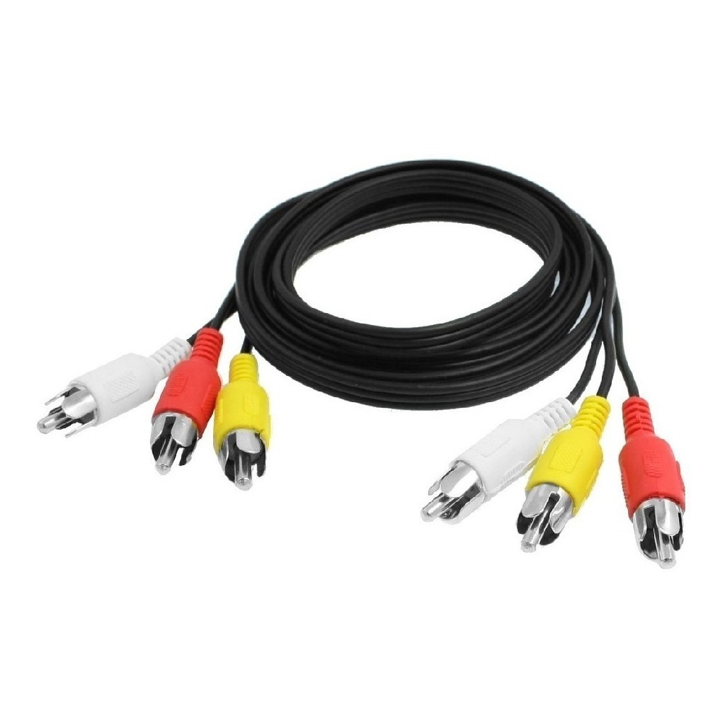 CABLE AUDIO 3 RCA M / 3 RCA M 1.8 MTS